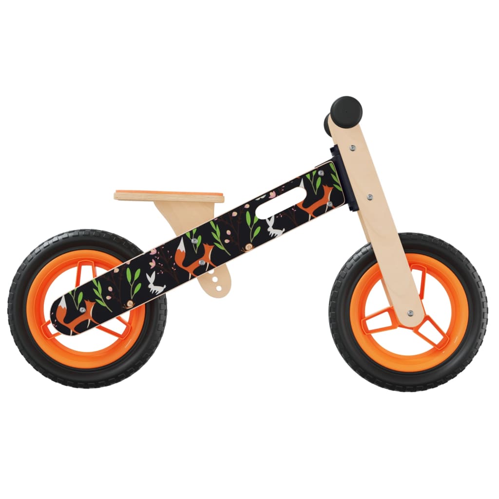 Loopfiets Voor Kinderen Oranje Met Print