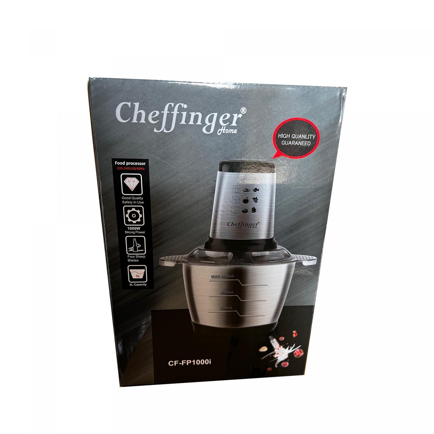 Cheffinger CF-FP1000I: 3L 1000W keukenmachine